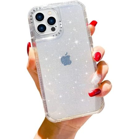 Newseego Compatible For Iphone 13 Pro Max Case 6 7 Inch Bling Glitter Sparkle Luxurly Design Heavy Duty Clear Bumper Walmart Canada