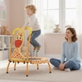 thumbnail image 2 of Gymax Mini Trampoline w/Foam Padded Handle & Safety Padded Cover for 3+ Years Old Kids Orange, 2 of 10