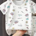 thumbnail image 4 of mgoYE Infant Girl Clothes Toddler Girls Boys Shorts Sets,Kids Casual Cute Shorts Sleeve Tops with Pants 2Pcs Clothes Outfits Summer|White 6-12 Months, 4 of 4