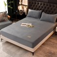 Bottom Sheets For King Size Twin,Warm Mattress Cover Solid Color