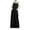 Black, variant on ZANZEA Women Plain Casual with Pockets Overalls Maxi Dresses
