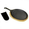 thumbnail image 2 of Bayou Classics Cast Iron Fajita Pan with Wooden Tray, 2 of 2