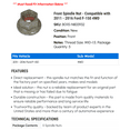 thumbnail image 2 of Front Spindle Nut - Compatible with 2011 - 2016 Ford F-150 4WD 2012 2013 2014 2015, 2 of 2