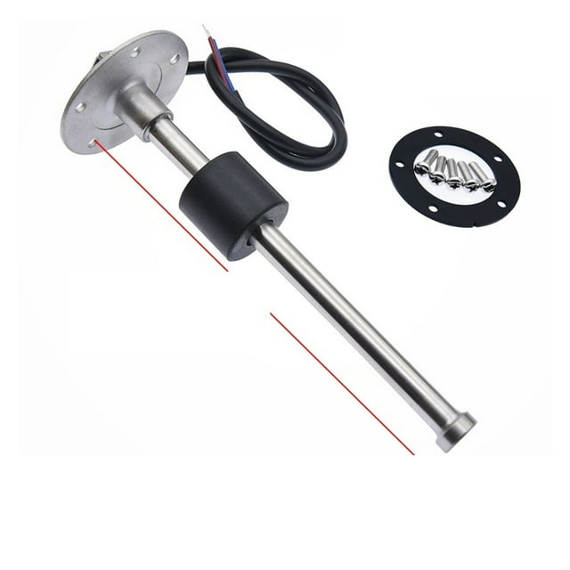 4 In 1 Fuel Level Gauge Water Temperature Oil Pressure Voltage Multifunction Gauge Or Sensor For Car Boat RV Camper ,High Sensitivity & Precision