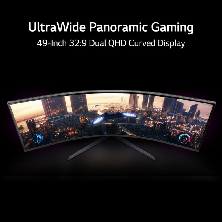 Ecran SAMSUNG 49 p incurvé VA Dual QHD 5120x1440 32:9 3000:1 600cd/m2 120Hz  4ms GTG Gaming DP HDMI