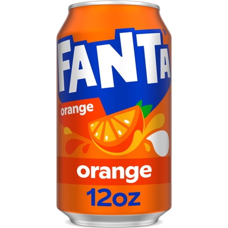 Fanta Orange Soda Pop, 12 fl oz Can