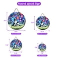 thumbnail image 5 of Happy New Year Border Collie Family Cheer Winter Midnight Firework Round Wood Sign Borders Dog Lovers Gifts Idea Hanging Wall Home Decor - 02025, 5 of 5