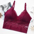 thumbnail image 2 of Fesfesfes Bras for Women Stretchy Breathable Hollow Lace Bras Shockproof Yoga Vest Bralette Padded Underwear Bras Lightweight Tank Tops with Built in Bras, 2 of 3