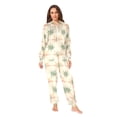 thumbnail image 2 of FORMRS Onesies Pajama for Adults Unisex Hoodie Winter Jumpsuit One Piece Sleepwear, Sizes S-2XL, Pastel Beige Geometric, 2 of 7