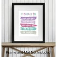 thumbnail image 3 of Inspiration Motivation Wall Art for Home Office Bedroom Bathroom - Positive Quotes Wall Decor - Encouragement Gift for Woman Teen Girls Daughter - Women's empowerment Poster - Classroom Decorations, 3 of 4