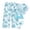 Light Blue, variant on Girls' 4 Piece Set Floral Print Bikini Swimsuit with Drawstring Beach Skirt Cute Ruched Bathing Suit