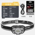 thumbnail image 2 of Luz principal del LED, faro al aire libre Zoom infrarrojo USB faro LED construido para durar, 2 of 5