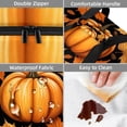 thumbnail image 4 of Pumpkin Double Layered Insulated Lunch Bag with Two Compartments, Large Capacity, and Hand Carry - 7.1x11.4x16.1 Inches, 4 of 6