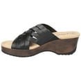 thumbnail image 3 of Easy Works by Easy Street Womens Rosanna Faux Leather Open Toe Wedge Sandals, 3 of 5