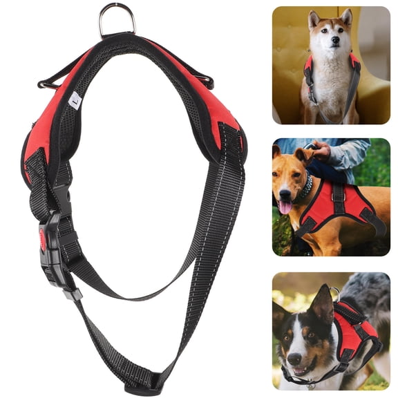 WINOMO puppy leash and harness Comfortable Fit Dog Harness Nylon Assorted Color for Outdoor Activities 1Pack