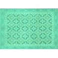 thumbnail image 1 of Ahgly Company Indoor Rectangle Oriental Turquoise Blue Traditional Area Rugs, 4' x 6', 1 of 4