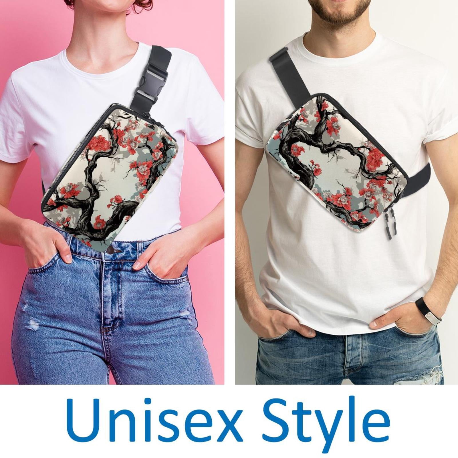 Tree Running Belt Waist Bag Fanny Packs, Lightweight Adjustable with Extension Strap, Unisex