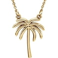 thumbnail image 5 of Palm Tree 16" Necklace in 14k Yellow Gold, 5 of 6