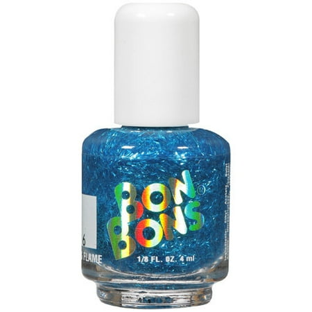 Bonbons: 8099 Glittery Med. Blue Nail Polish Bonbons, 4 mL