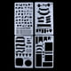 thumbnail image 5 of 12 Piezas Journal Stencil Pntils de Dibujo pa Manualidades de Zulema Diario Diario Plantilla, 5 of 8