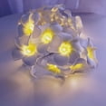 thumbnail image 4 of 1PCS frangipani light string - 3 metros 20 luces (parpadeo + modelo de batería siempre encendida) frangipani amarillo Ormromra  CPB-US-DYP898-3, 4 of 5