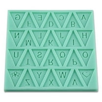O'Creme Silicone Fondant Mold Letters in Triangles