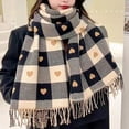 thumbnail image 3 of Fashion Long Shawl Big Grid Winter Warm Lattice Large Scarf, 3 of 6