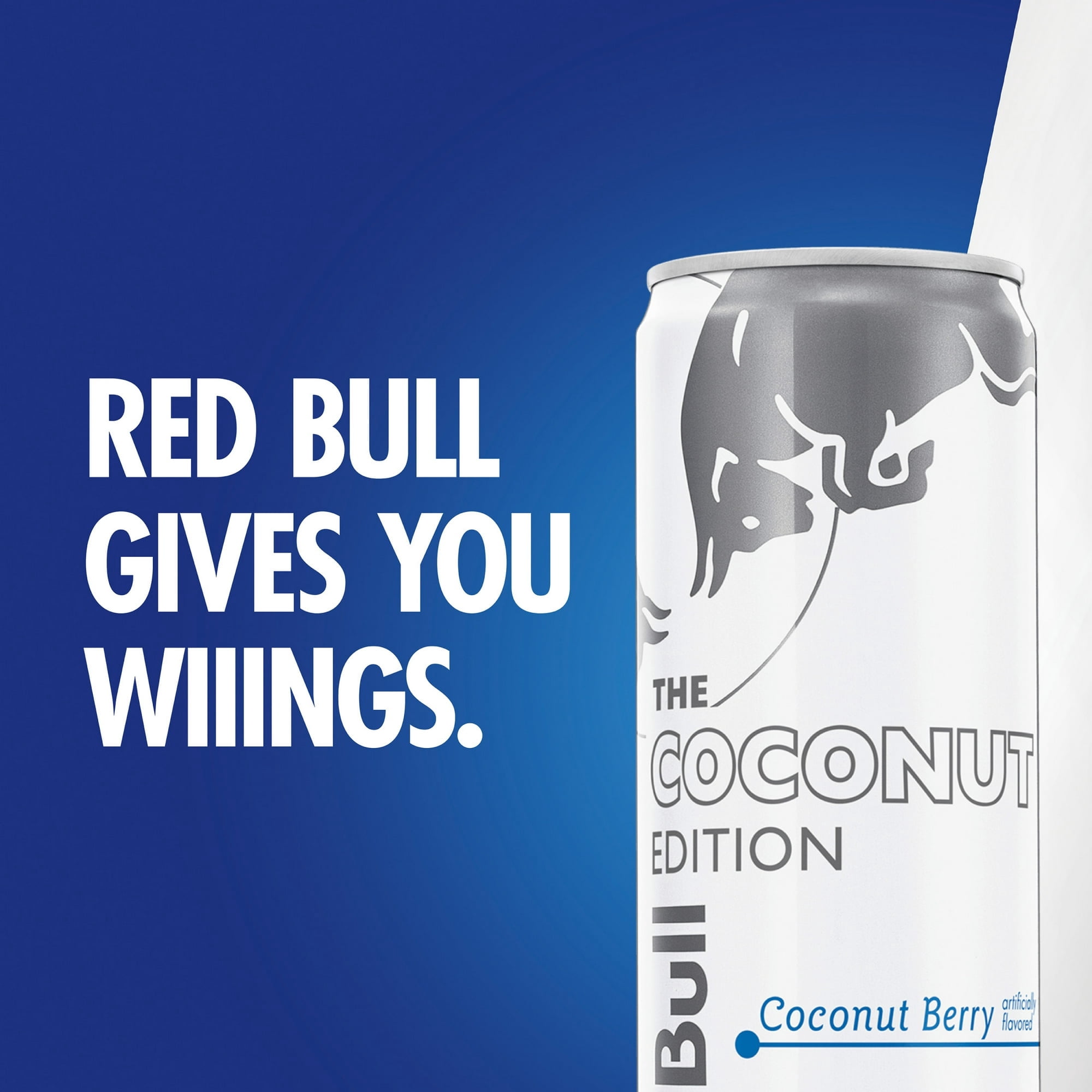 Red Bull Coconut Edition Energy Drink, Coconut Berry, 114mg Caffeine, 12 fl oz Can (Packs of 4)