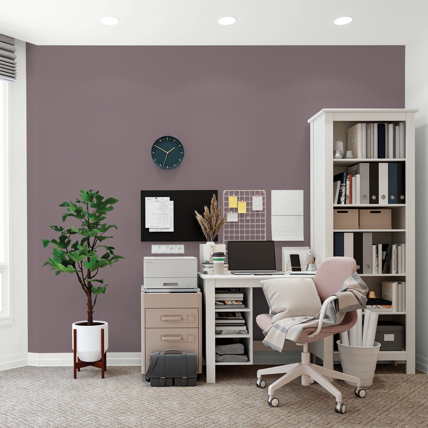Glidden One Coat Interior Paint and Primer, Choo Choo / Purple, 1-Quart, Flat