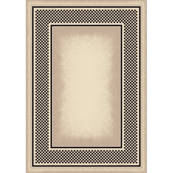 Milliken Innovations Area Rug OLD GINGHAM OPAL ONYX Old Gingham 02004 3' 10" x  5' 4" Rectangle