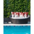 thumbnail image 2 of Waterproof Outdoor Throw Pillows with Inserts 18"x18", Red Eucalyptus Leaves Soft Decorative Pillowcases for Couch Bedroom, Spring Botanical Pillow Covers for Sofa Living Room, 2 of 8