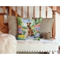 thumbnail image 3 of Irish Terrier Spring Path Throw Pillow 14 in x 14 in, 3 of 4