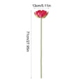 thumbnail image 3 of weibbin Artificial Lotus Flower Spring Summer Decor Realistic One Stem Fake Lotus For Living Room Pond Decoration 27.95x5.11in, 3 of 6