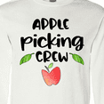 thumbnail image 4 of Inktastic Apple Picking Crew Long Sleeve T-Shirt, 4 of 5