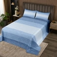 thumbnail image 2 of Erosebridal Chic Geometric Coverlet Set Queen, Blue Grey Bedding Set, Modern Abstract Bedspread Sets Queen Size, Microfiber Room Decorative, 3-Piece, 2 of 5