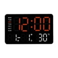 thumbnail image 1 of Luzkey Réveil Numérique Horloge de Chevet Luminosité Réglable Horloge Numérique LED Horloge de Bureau pour Salle de Bain Commode Chevet Salle à Manger A, 1 of 8
