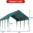 thumbnail image 5 of Bingirl Carport Shelter Industrial Grade Frame Full Weather Protection Height Adaptable Frame Multi Vehicle Coverage for Outdoor Vehicle Storage RV Parking, 5 of 5