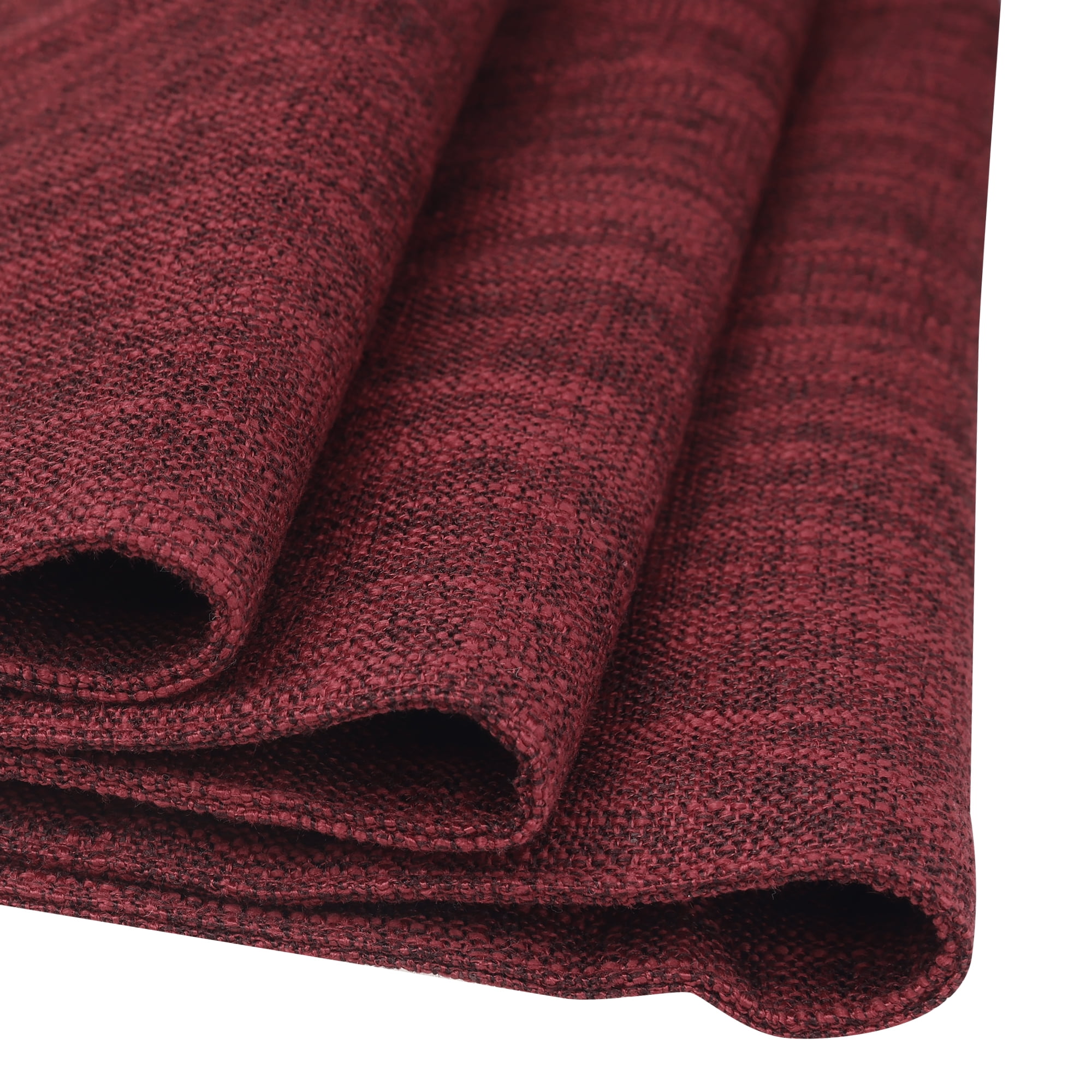Unique Bargains 1 Pack Solid Color Table Runner Long Linen Table Banner Wine Red 12"x63"
