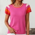 thumbnail image 4 of Black Summer Tops for Women Work Out Shirts Gym Loose Long Summer Shirts for Island Vacation Clearance Deals, 4 of 7