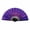 Multicolor6, variant on Clack Hand Rave Fan, Holographic Folding Popping Line Dance Fan, Foldable Handheld Clacking Fans for Line Dancing Craft Laser Rave Accessories for Festival Outfits Party Club, 1 Pcs, 25.19x12.99"