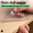 thumbnail image 6 of GORILLA GRIP Shelf Liner, DuraGuard Ribbed Waterproof Drawer, Cabinet Protection, 12x20, Clear, 6 of 10