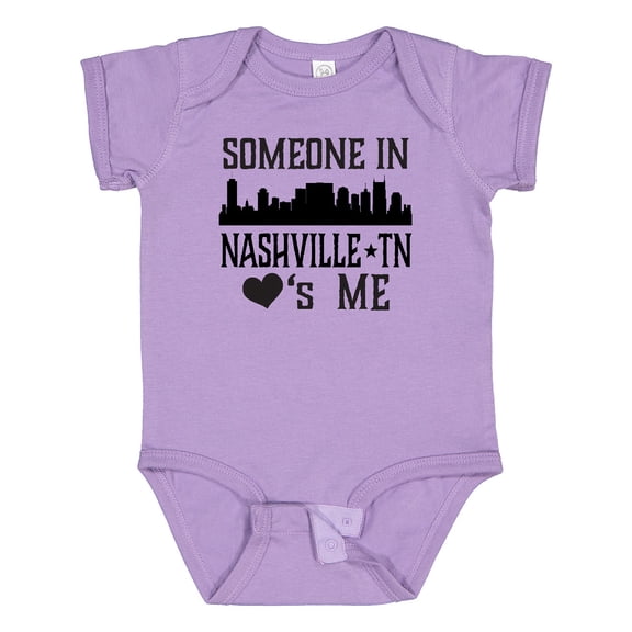Inktastic Nashville Tennessee Someone Loves Me Skyline Boys or Girls Baby Bodysuit