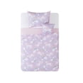 thumbnail image 4 of My World Rainbow Unicorn 100% Microfiber Polyester  4 Piece Full Quilt Set in Purple and Pink, All Season, Adult and Teen Sizes, OEKO-TEX Certified, 4 of 6