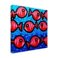 thumbnail image 2 of Trademark Fine Art '9 Happy Fish' Canvas Art by John Nolan, 2 of 3