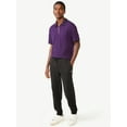 thumbnail image 2 of Free Assembly Men's Tipped Stretch Pique Zip Polo Shirt with Short Sleeves, 2 of 6
