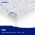 thumbnail image 4 of Kenney Microban Protected Bubble Bath Mat, 26.75" L x 14.5" W, White, 4 of 7