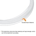 thumbnail image 4 of Unique Bargains 10M High Elastic Nylon Badminton Racket Racquet String, White 10 Pack, 4 of 6