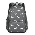 thumbnail image 2 of Dachshund Backpack for School,Cute School Bag,Schoolbag with Adjustable Shoulder Straps & Padded Back,16.9 Inch, 2 of 5