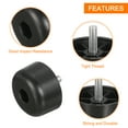 thumbnail image 4 of Uxcell 4 pack M8 x 1.18 x 2.17 inch Furniture Legs, Plastic Sofa Coach Legs Tapered Replacement Legs, 4 of 6