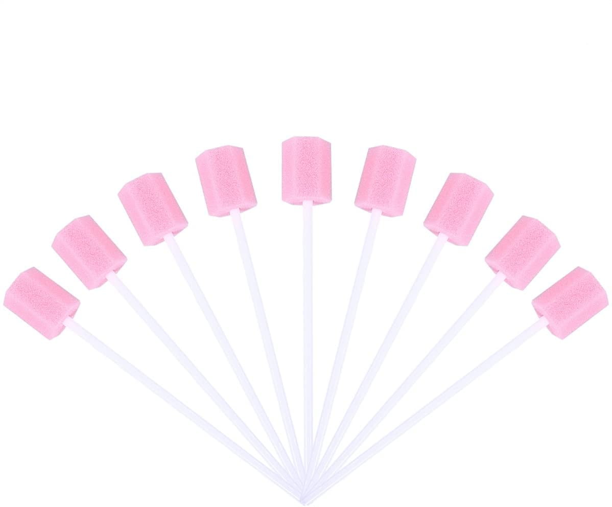 Disposable Oral Swabs 100pcs Mouth Swabs for Elderly, Unflavored